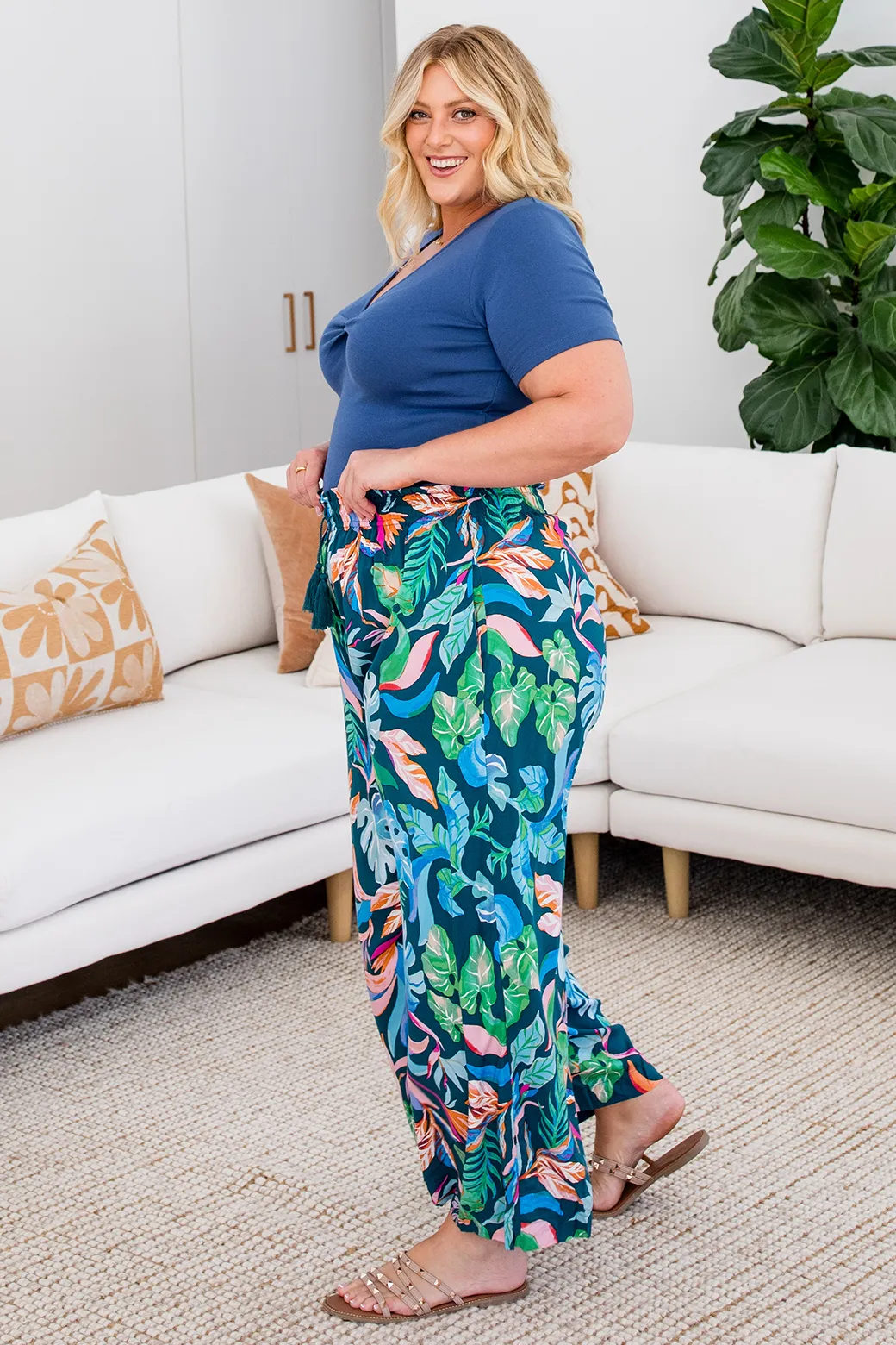 Amelie Pant Miami Print