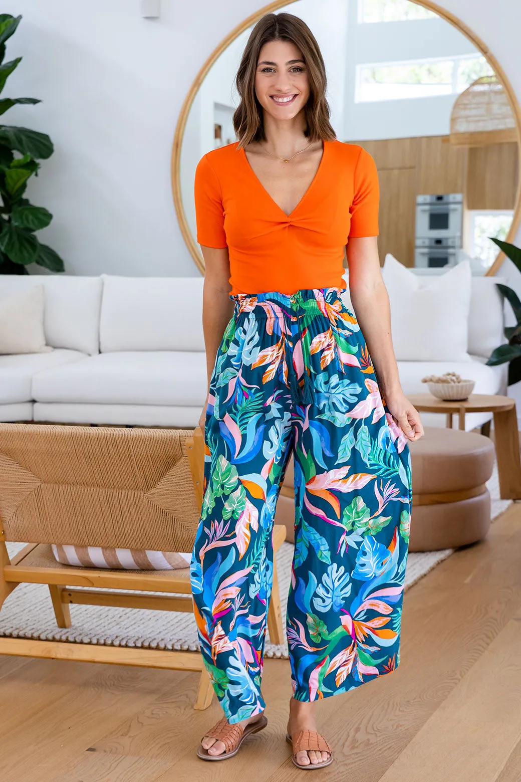 Amelie Pant Miami Print