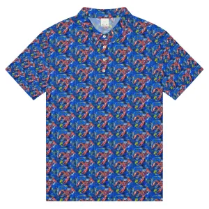 Blue Crawfish Mens slim fit polo