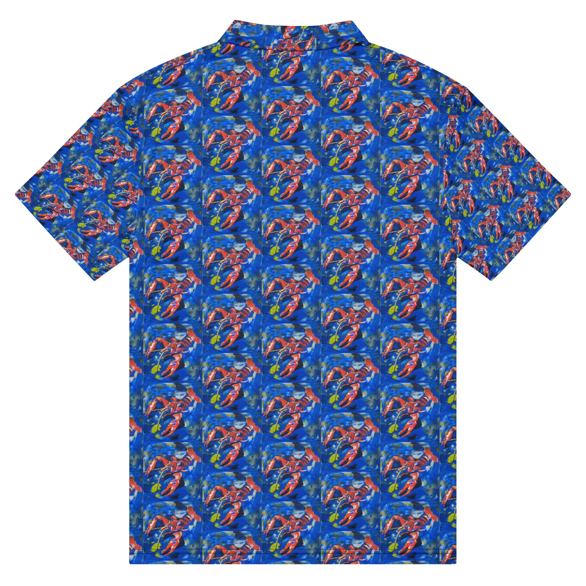 Blue Crawfish Mens slim fit polo
