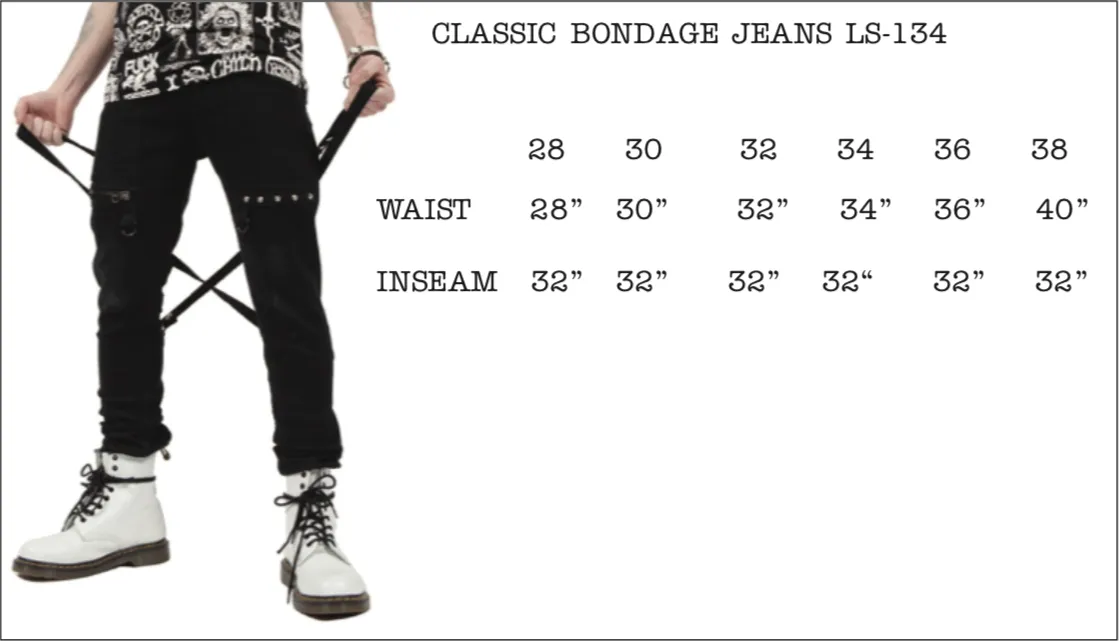 Cross Strap Stretch Jeans