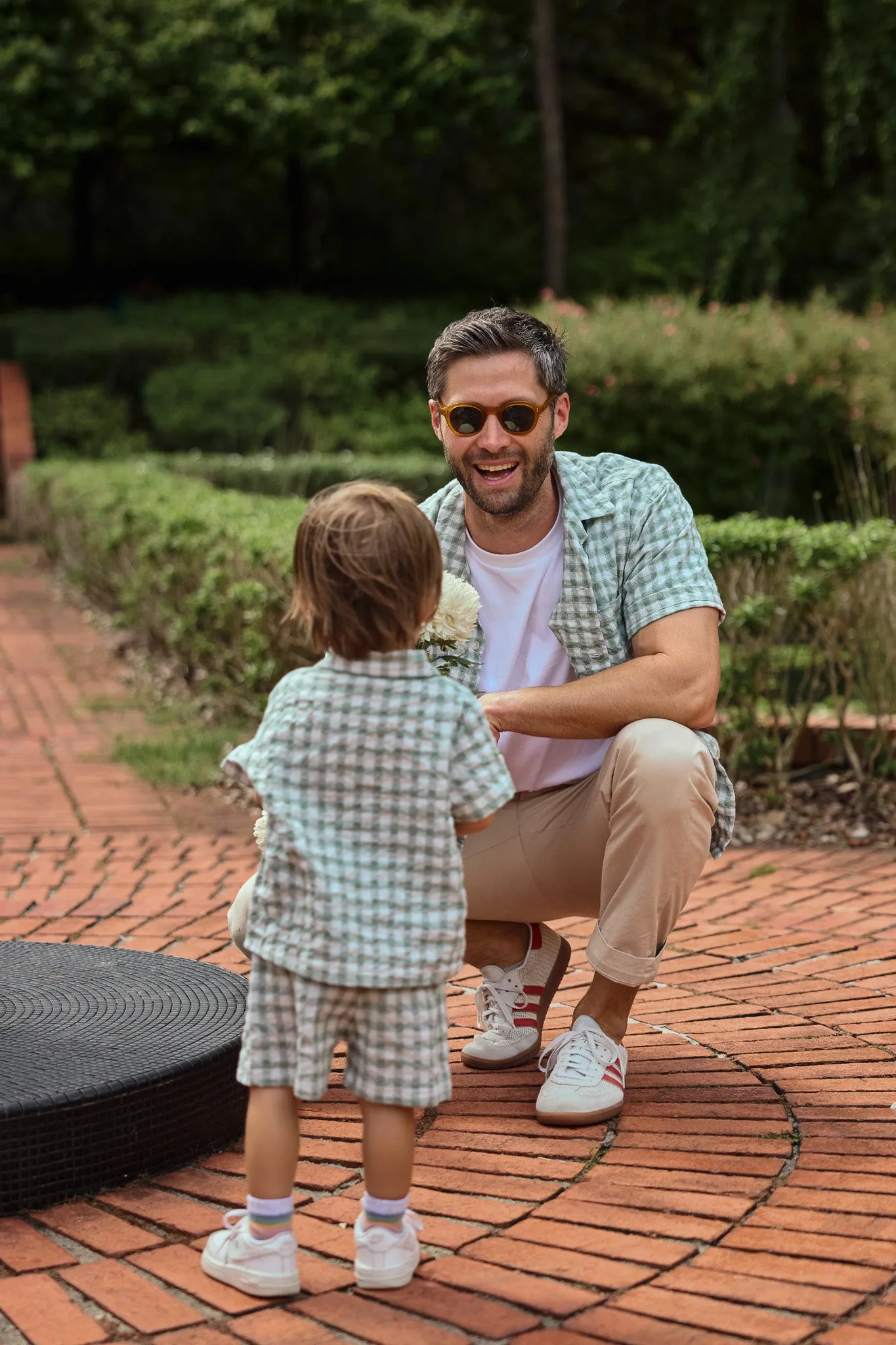 Cruz Boys Shirt and Shorts Set in Gingham