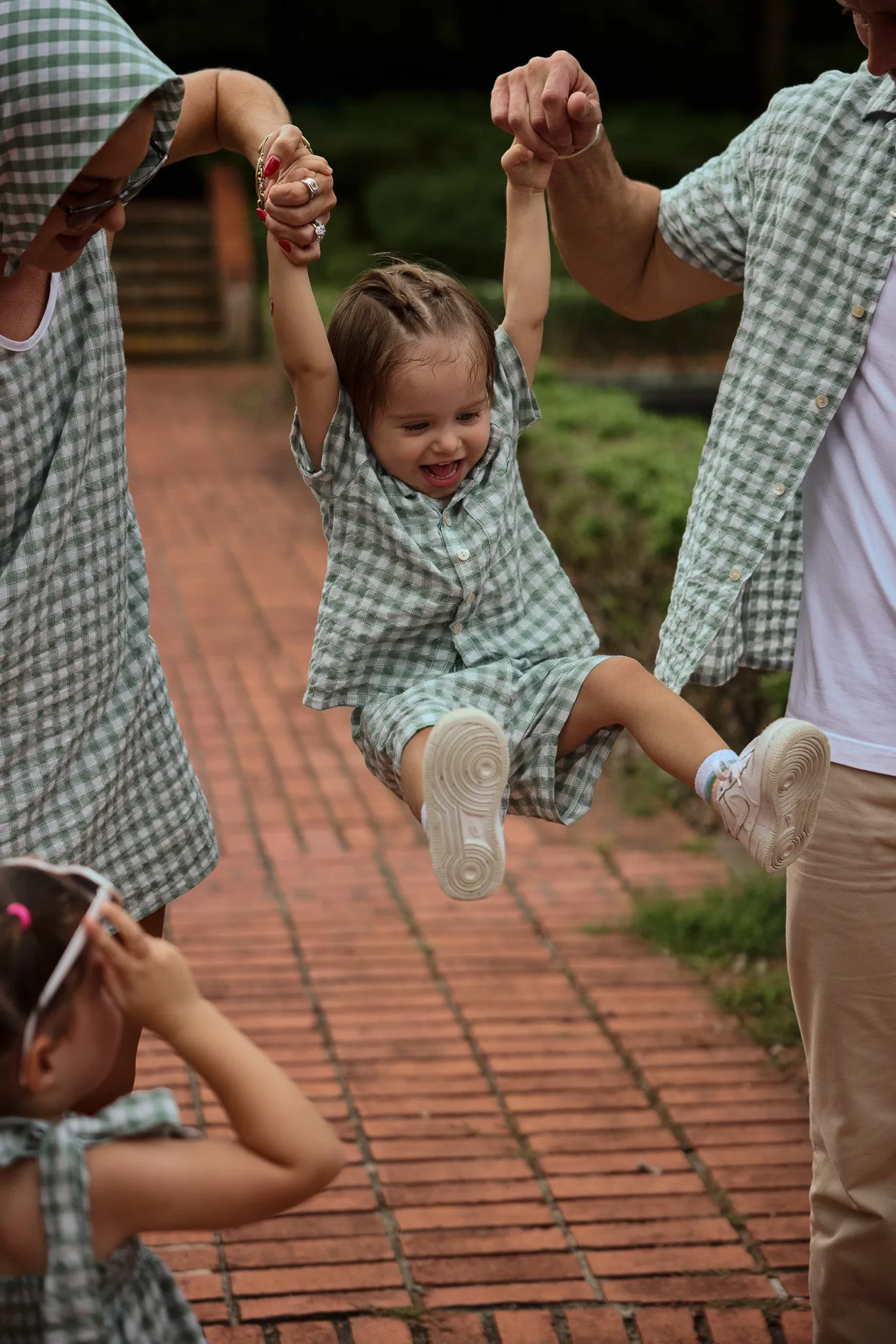 Cruz Boys Shirt and Shorts Set in Gingham