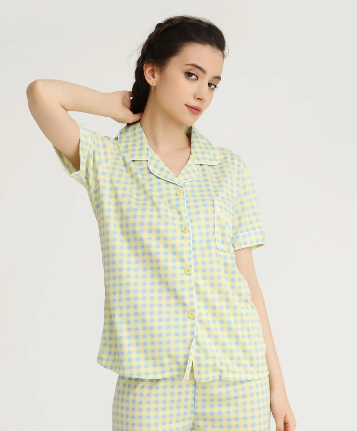 Energized Women's Checked PJ Set 701-2205W
