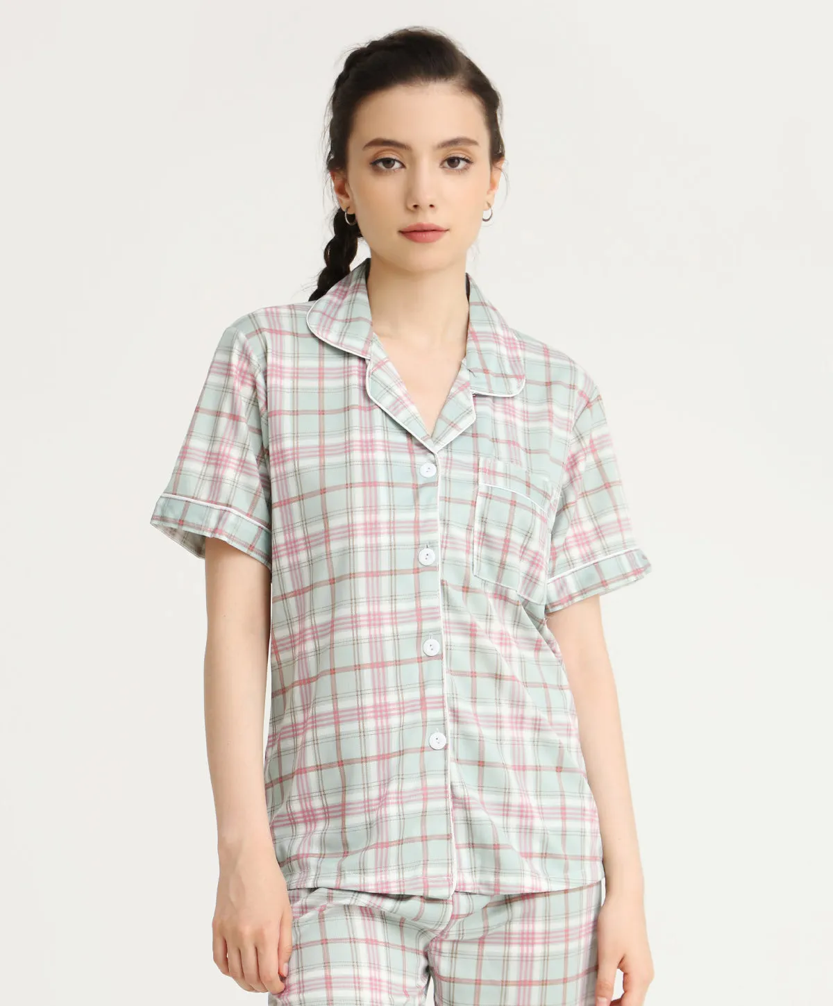 Energized Women's Checked PJ Set 701-2205W