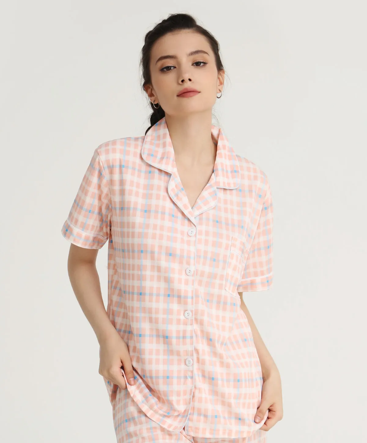 Energized Women's Checked PJ Set 701-2205W