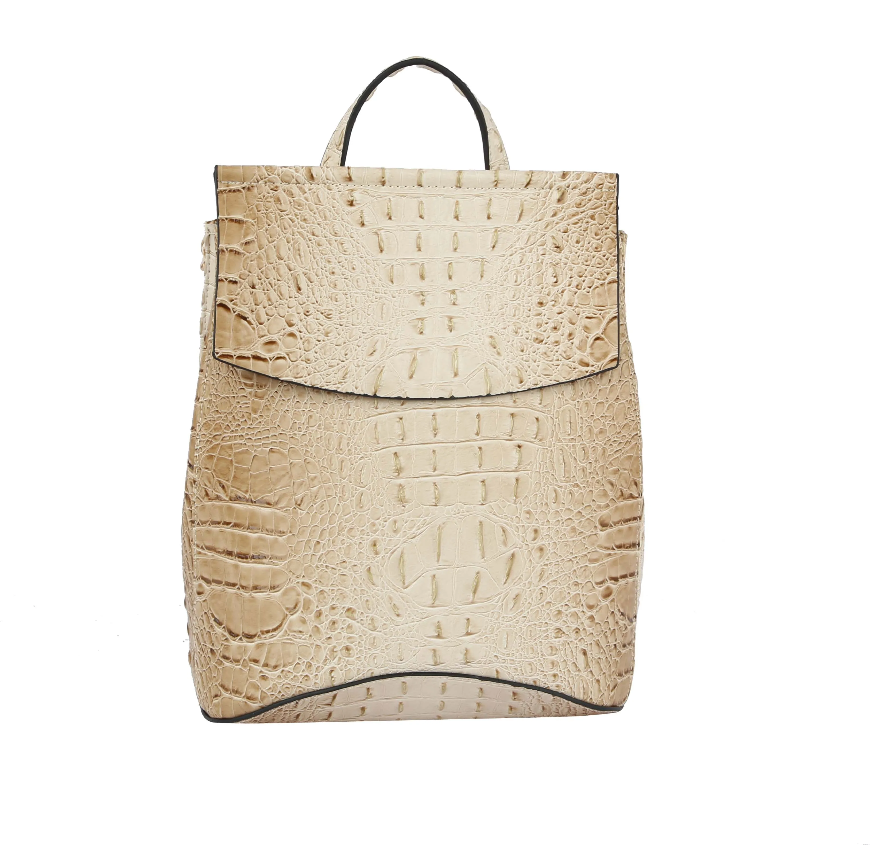 Fashion Croco Convertible Shoulder Backpack