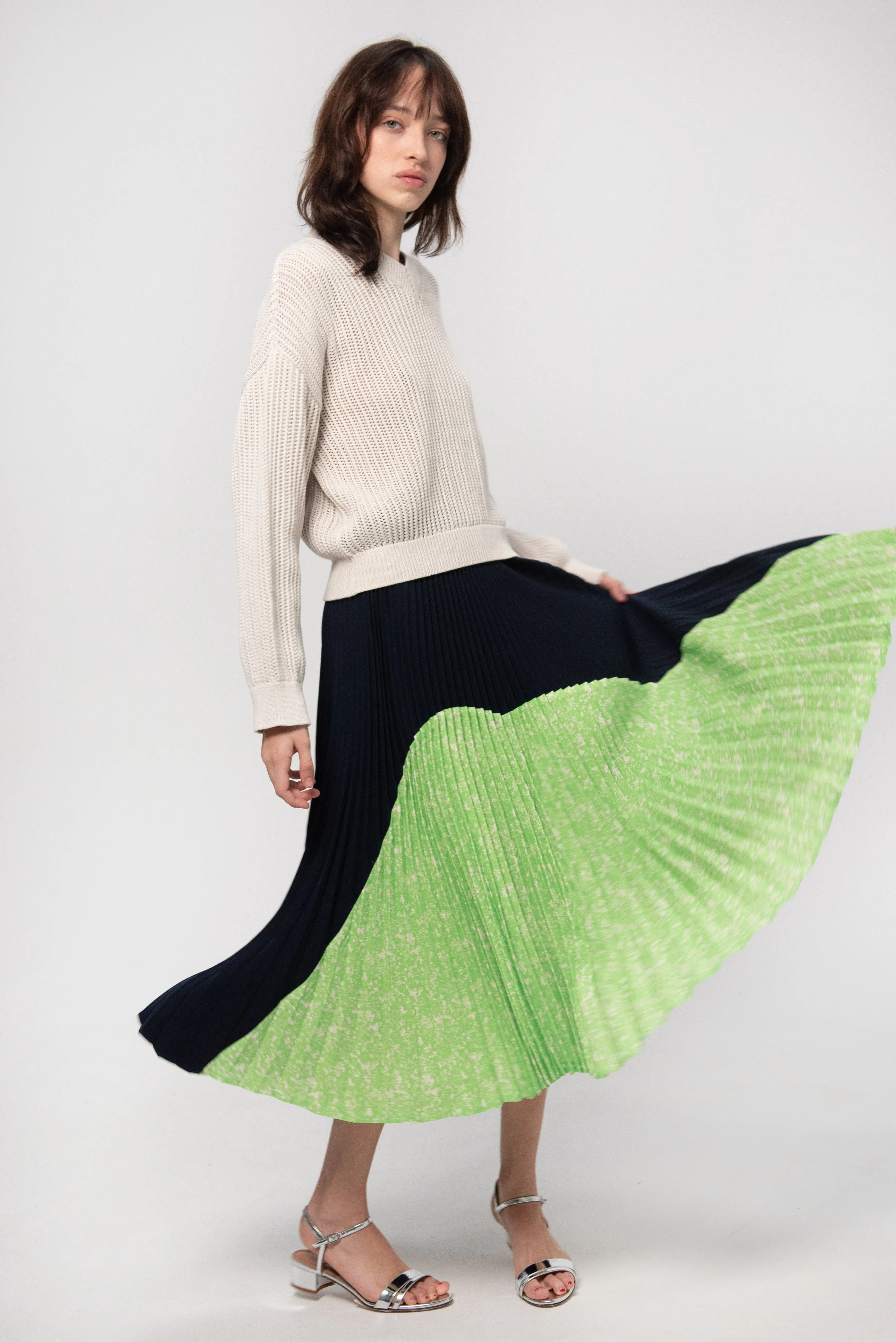 Gabrie Organic Cotton Sweater, Sea Salt