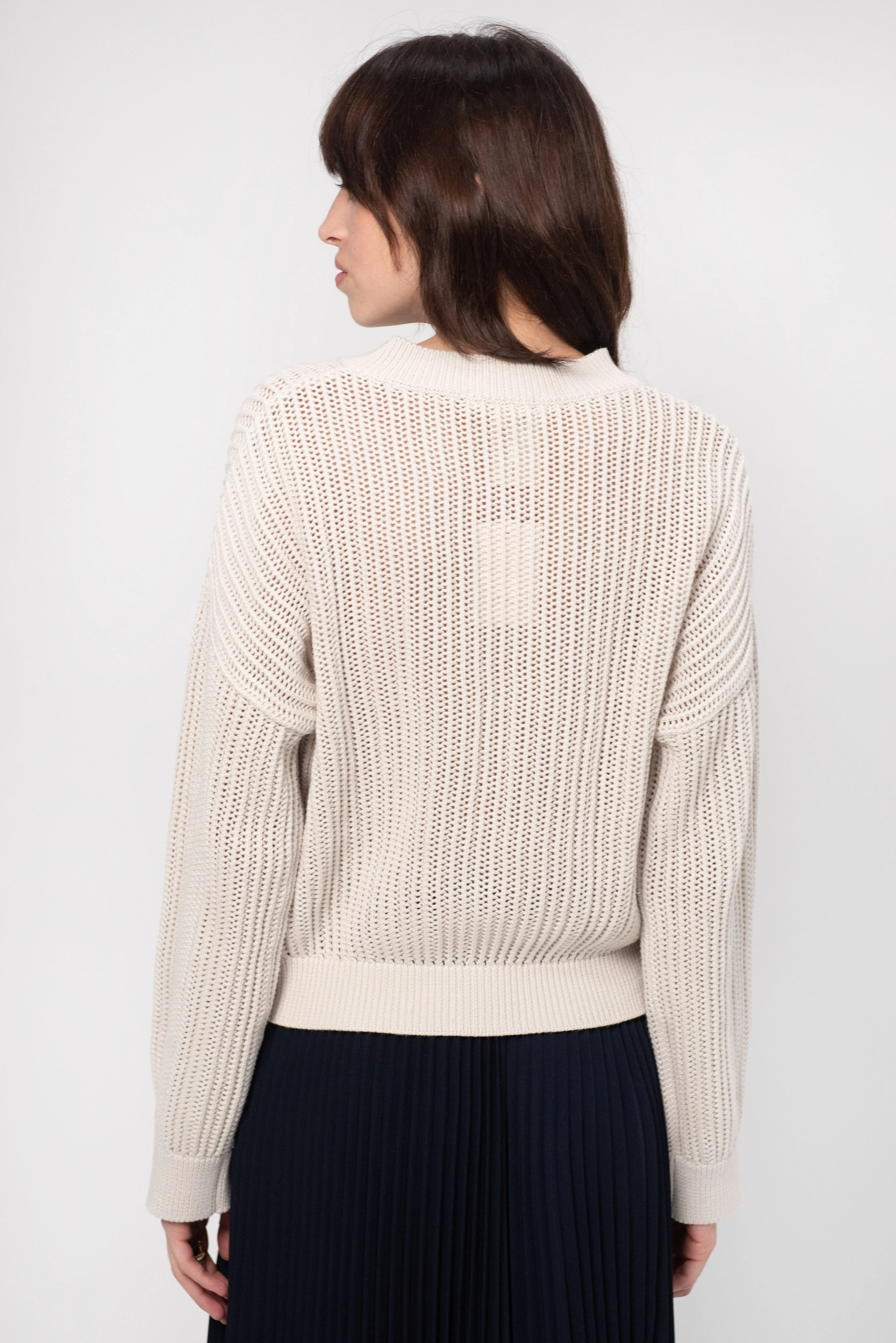 Gabrie Organic Cotton Sweater, Sea Salt