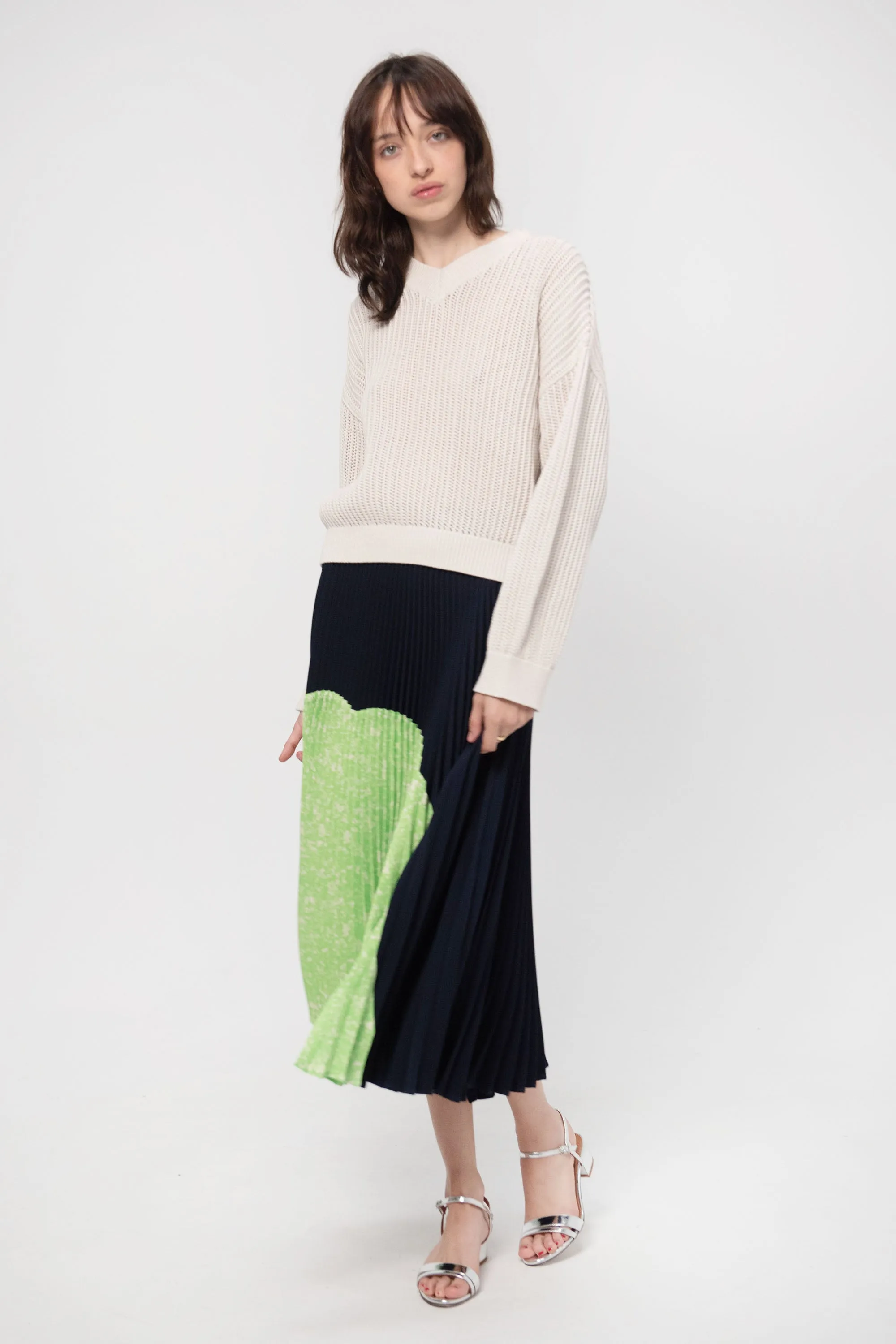 Gabrie Organic Cotton Sweater, Sea Salt