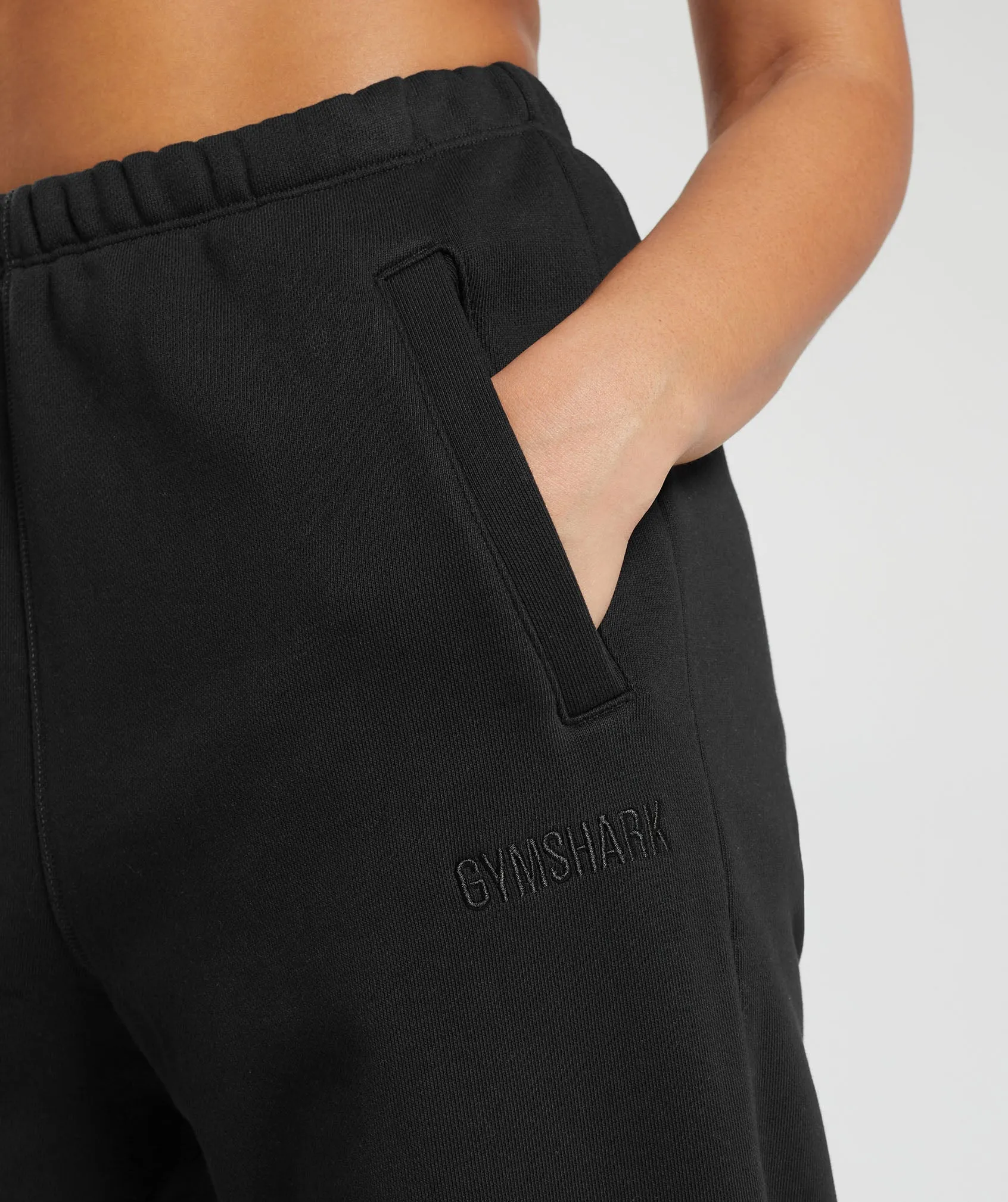 Gymshark Heavyweight Loopback Sweat Joggers - Black
