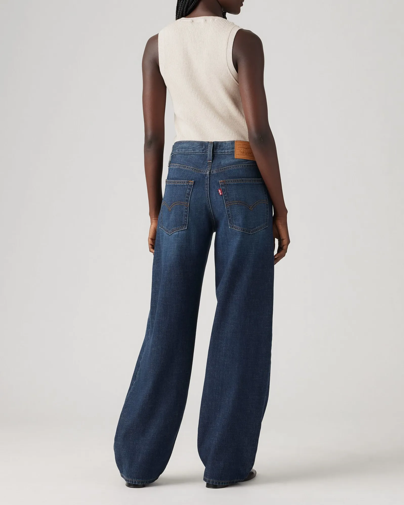 Levi's® Womens Baggy Dad Loose Fit Linen  Denim Jeans - Do You Mind
