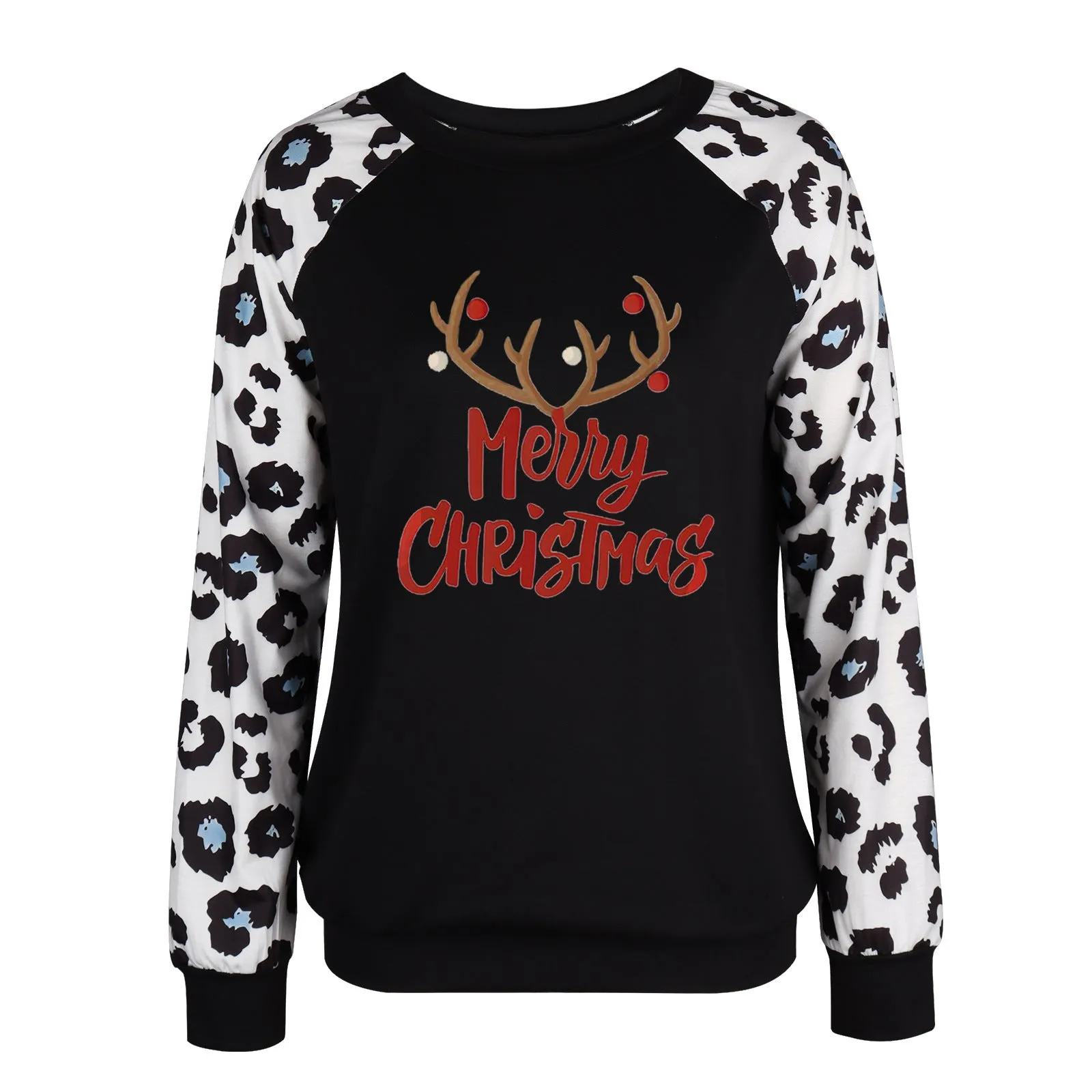 Long Sleeve Crew Neck Graphic Printed Sweater