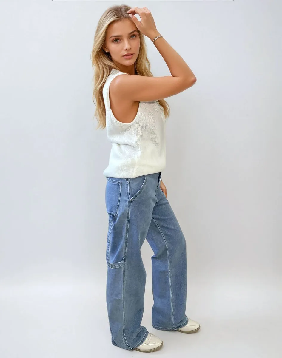 Loose Straight Leg Jeans