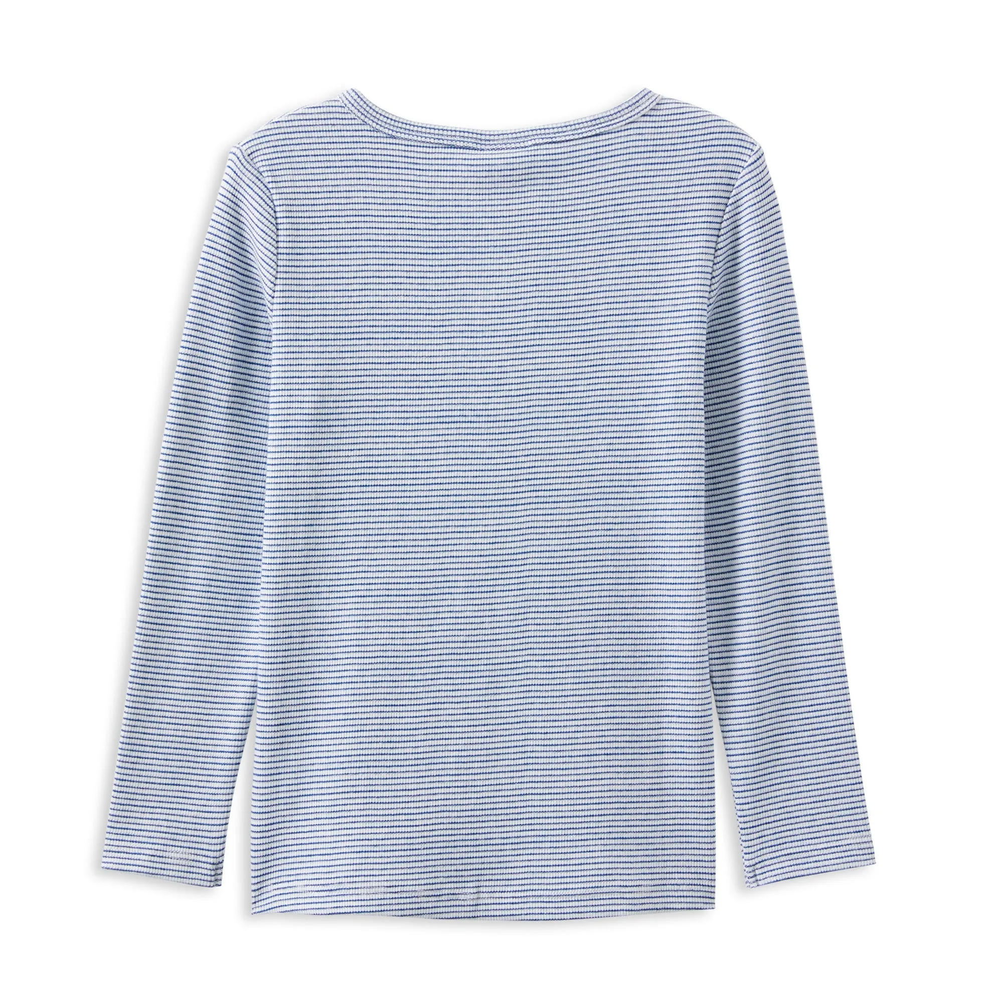 Milky Blue Stripe Henley