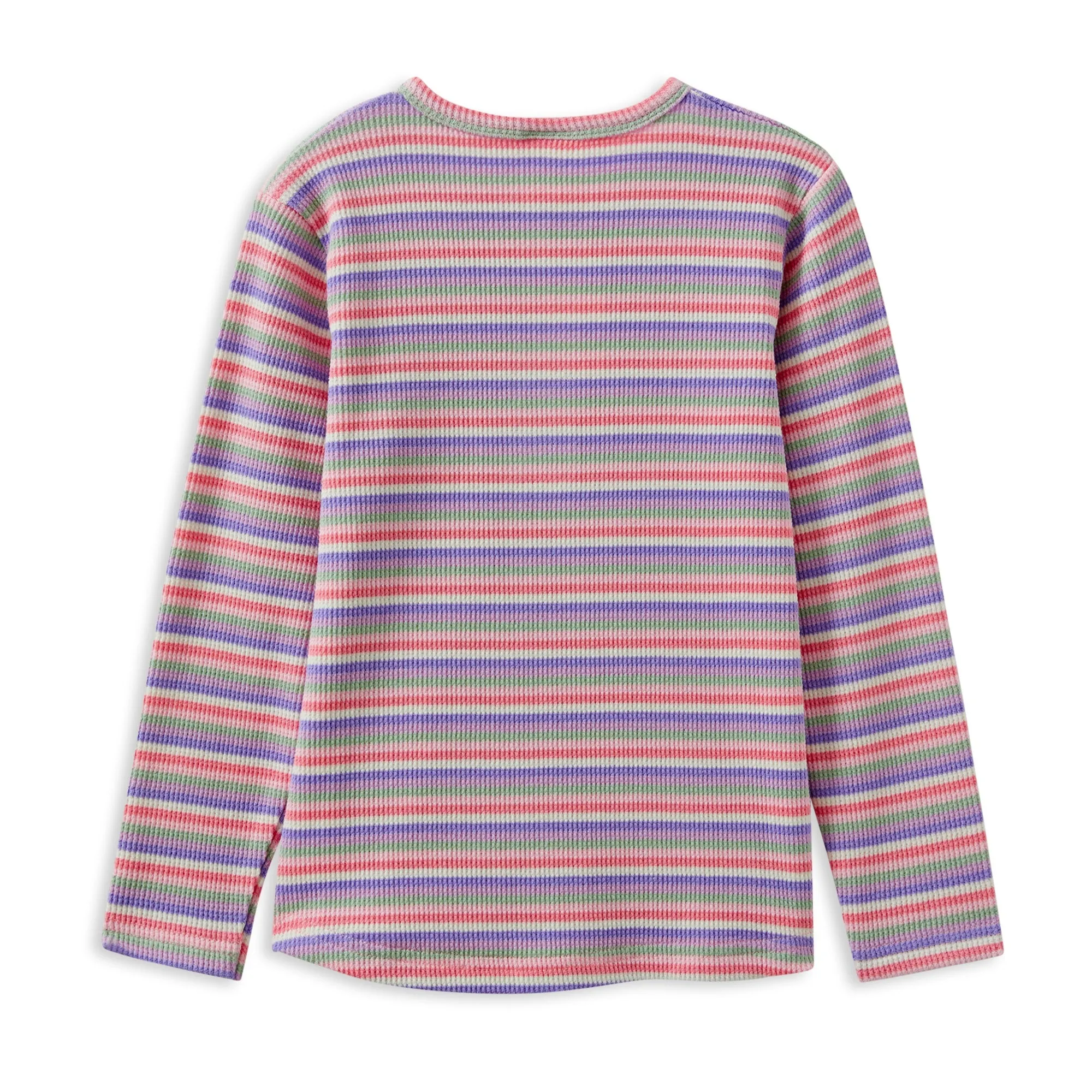 Milky Stripe Waffle Henley