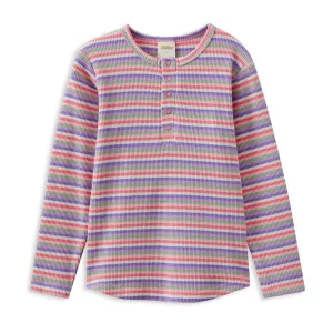 Milky Stripe Waffle Henley