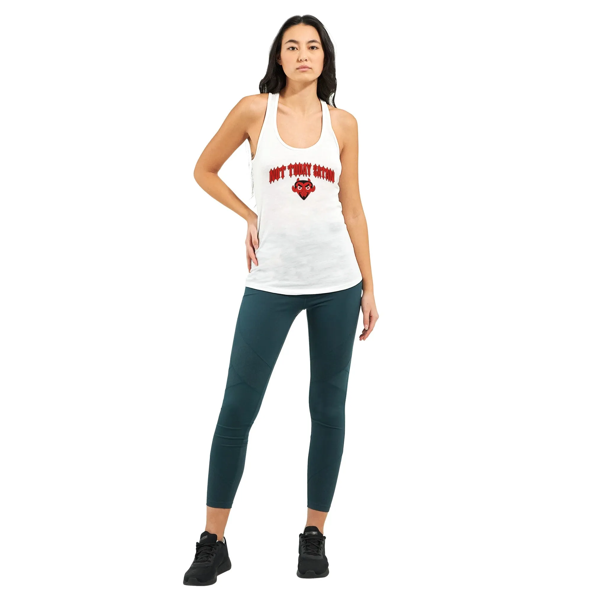 Not Today Satan  -  Women's Ideal Racerback Tank