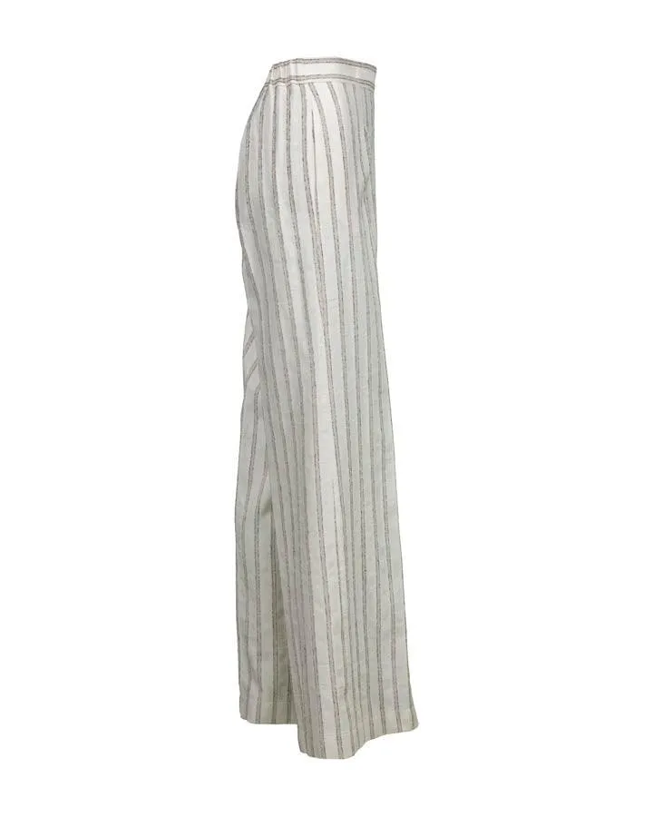 Purotatto Lurex Stripe Wide Leg Pant
