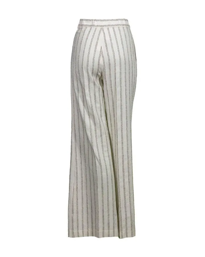 Purotatto Lurex Stripe Wide Leg Pant