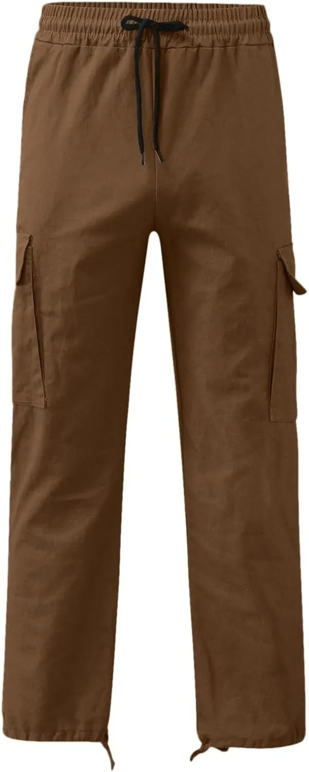 sdbrld Pants For Men Sweatpants Work Pants For Men Slim Fit Mens Casual Joggers Pants - Cotton Drawstring Chino Cargo Pants Hiking Outdoor Twill Track Jogging Sweatpants Pants