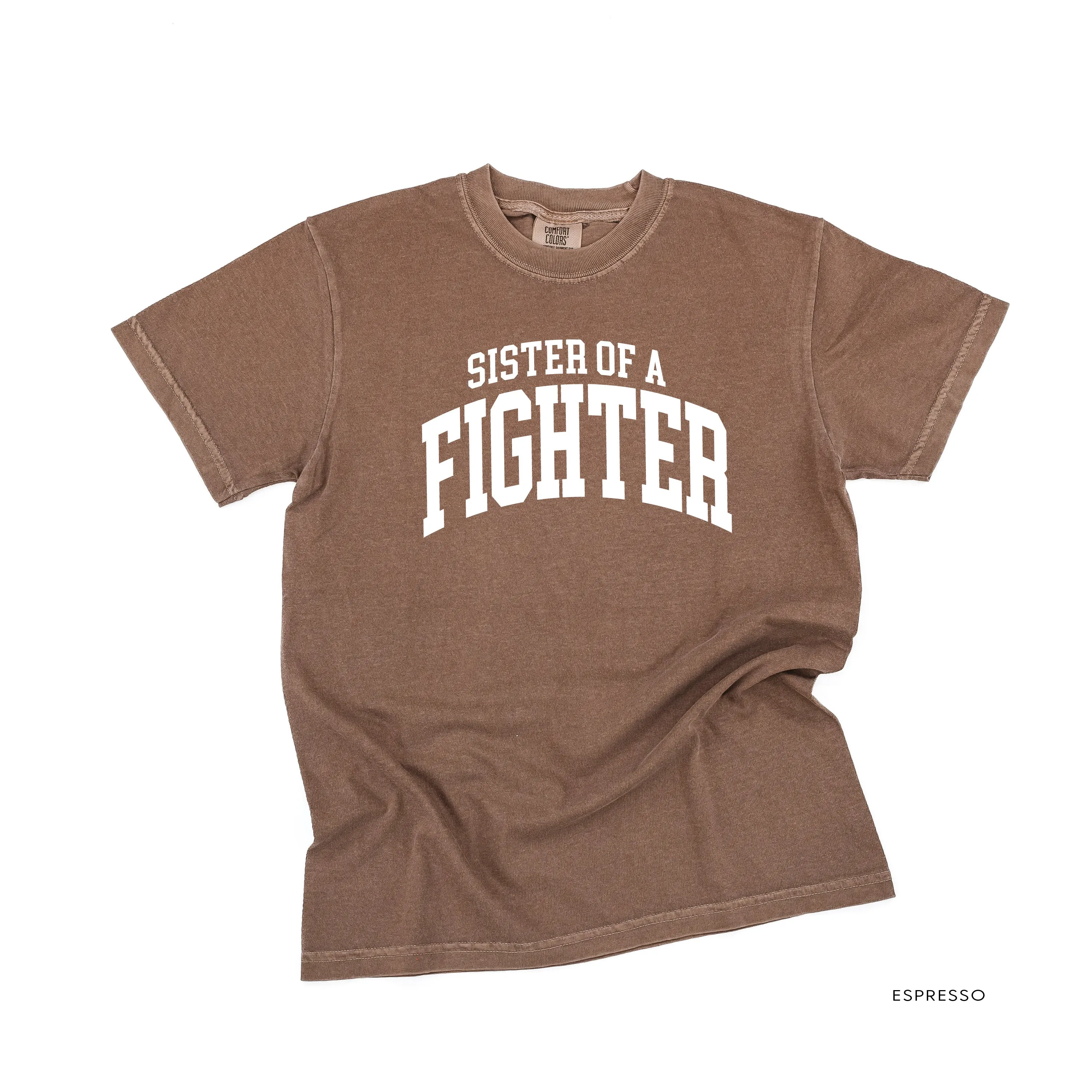 Sister of a Fighter - Varsity - SHORT SLEEVE COMFORT COLORS TEE