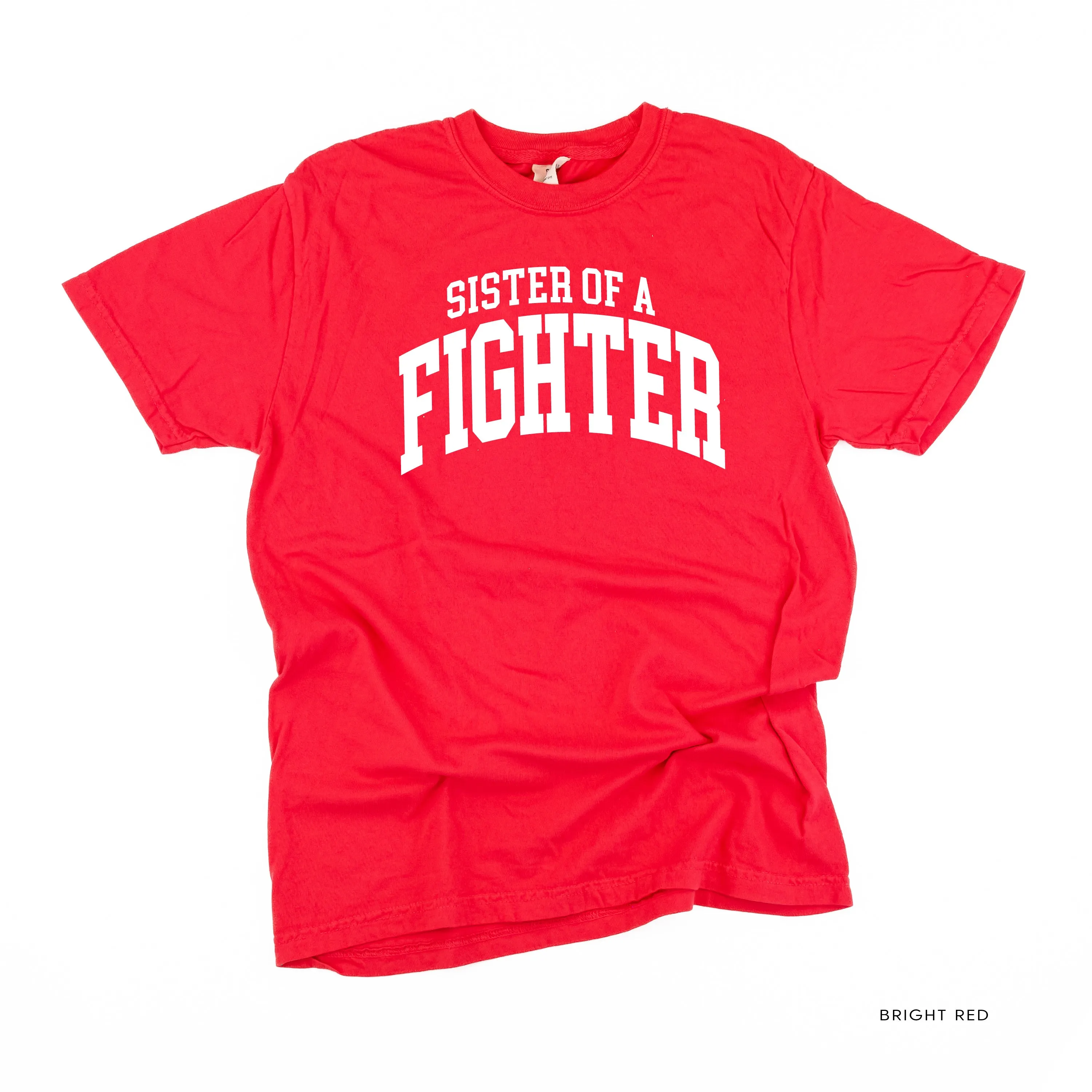Sister of a Fighter - Varsity - SHORT SLEEVE COMFORT COLORS TEE