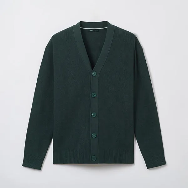 SPAO Men Long Sleeve V Neck Cardigan SPCKE49M03 Oatmeal