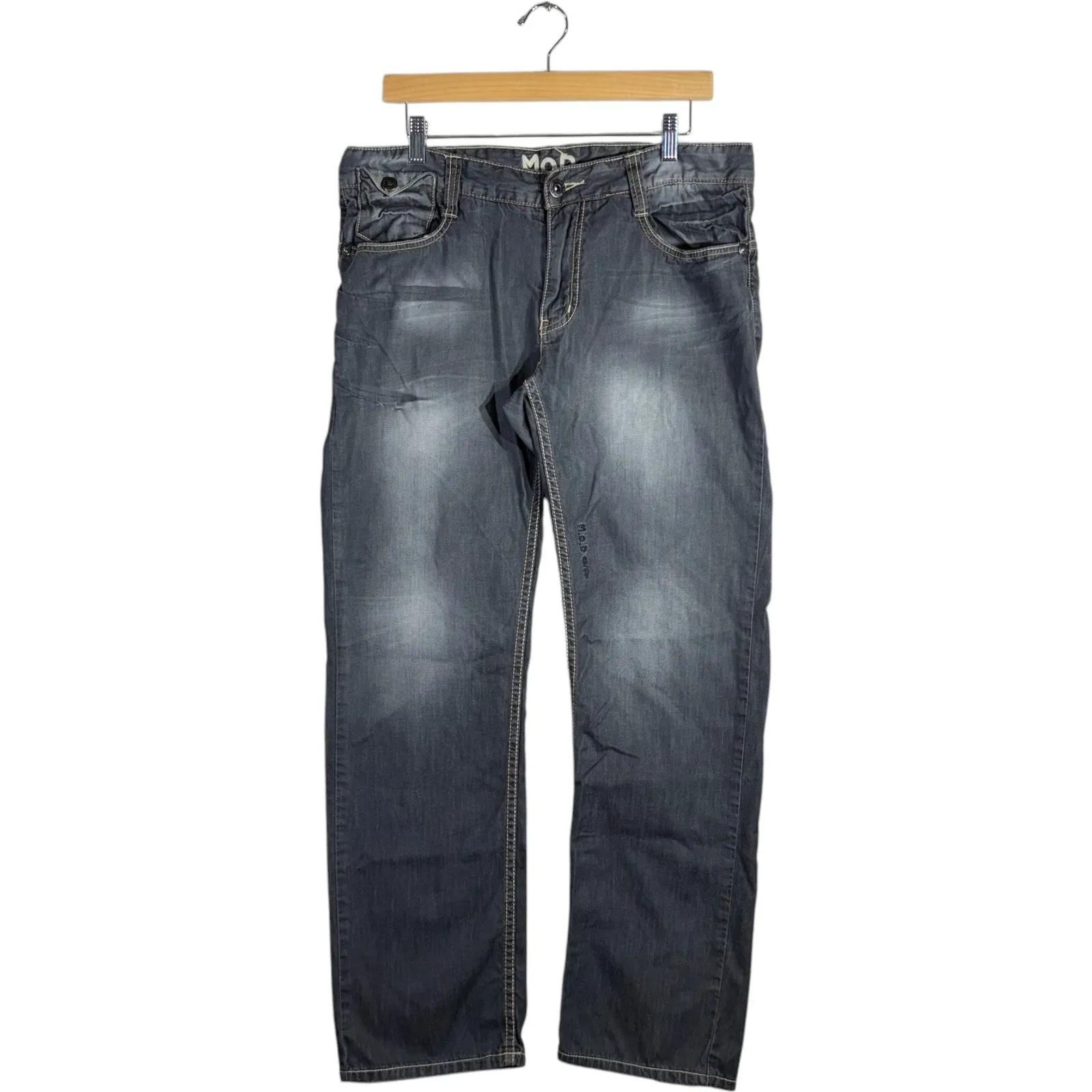 Vintage MOD Straight Leg Denim Jeans 34