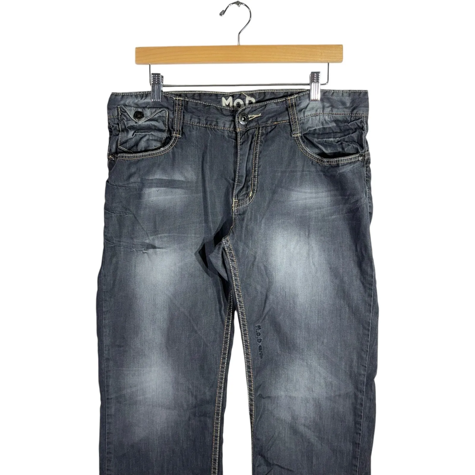 Vintage MOD Straight Leg Denim Jeans 34