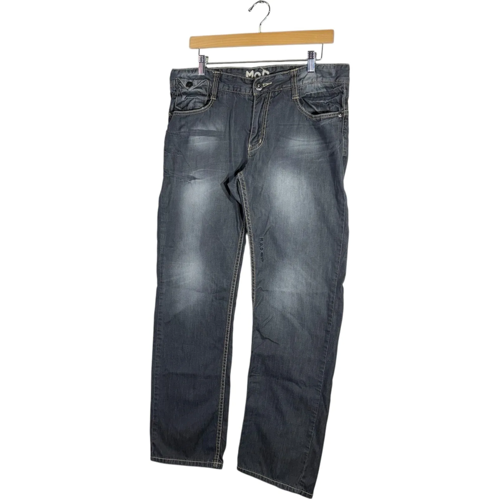 Vintage MOD Straight Leg Denim Jeans 34