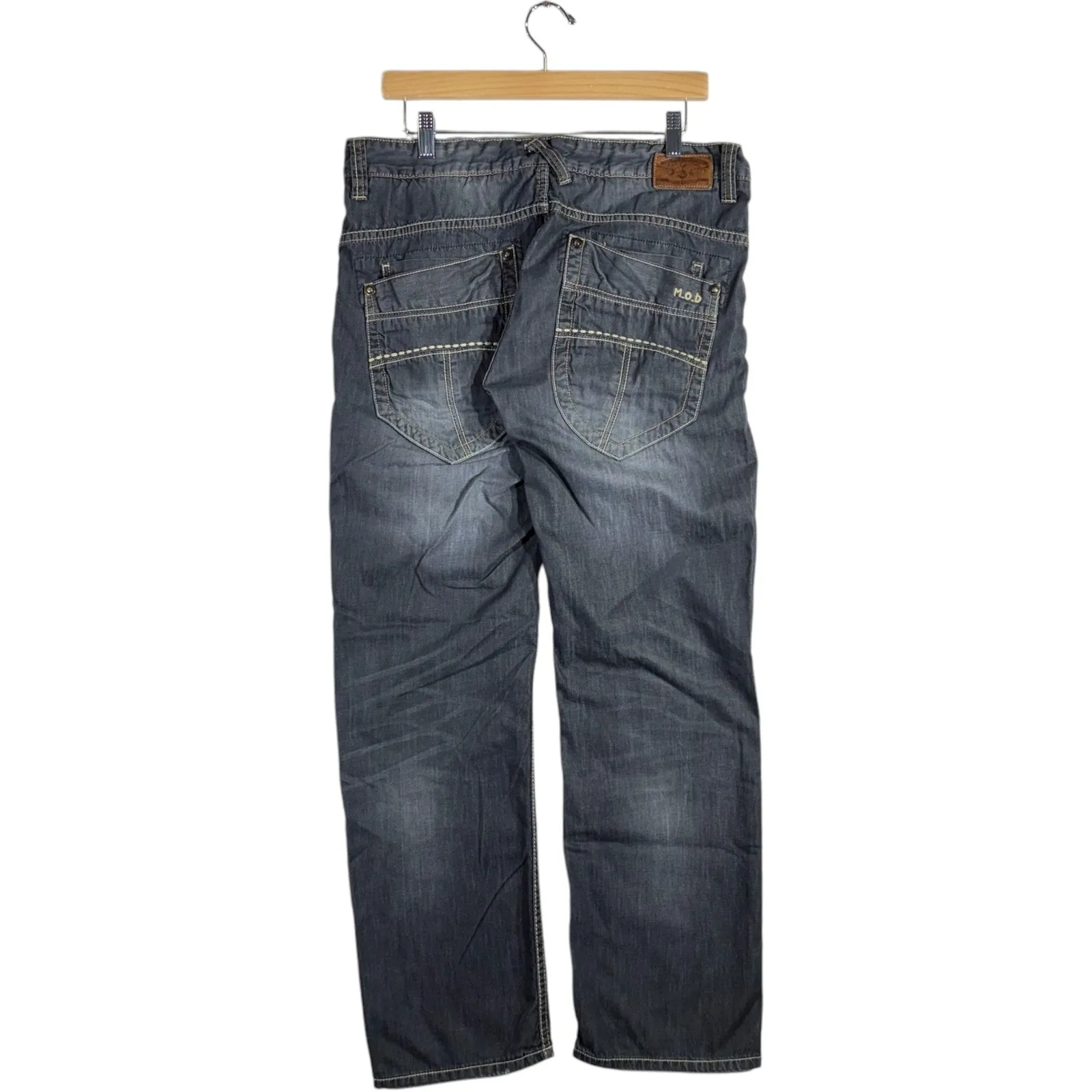 Vintage MOD Straight Leg Denim Jeans 34