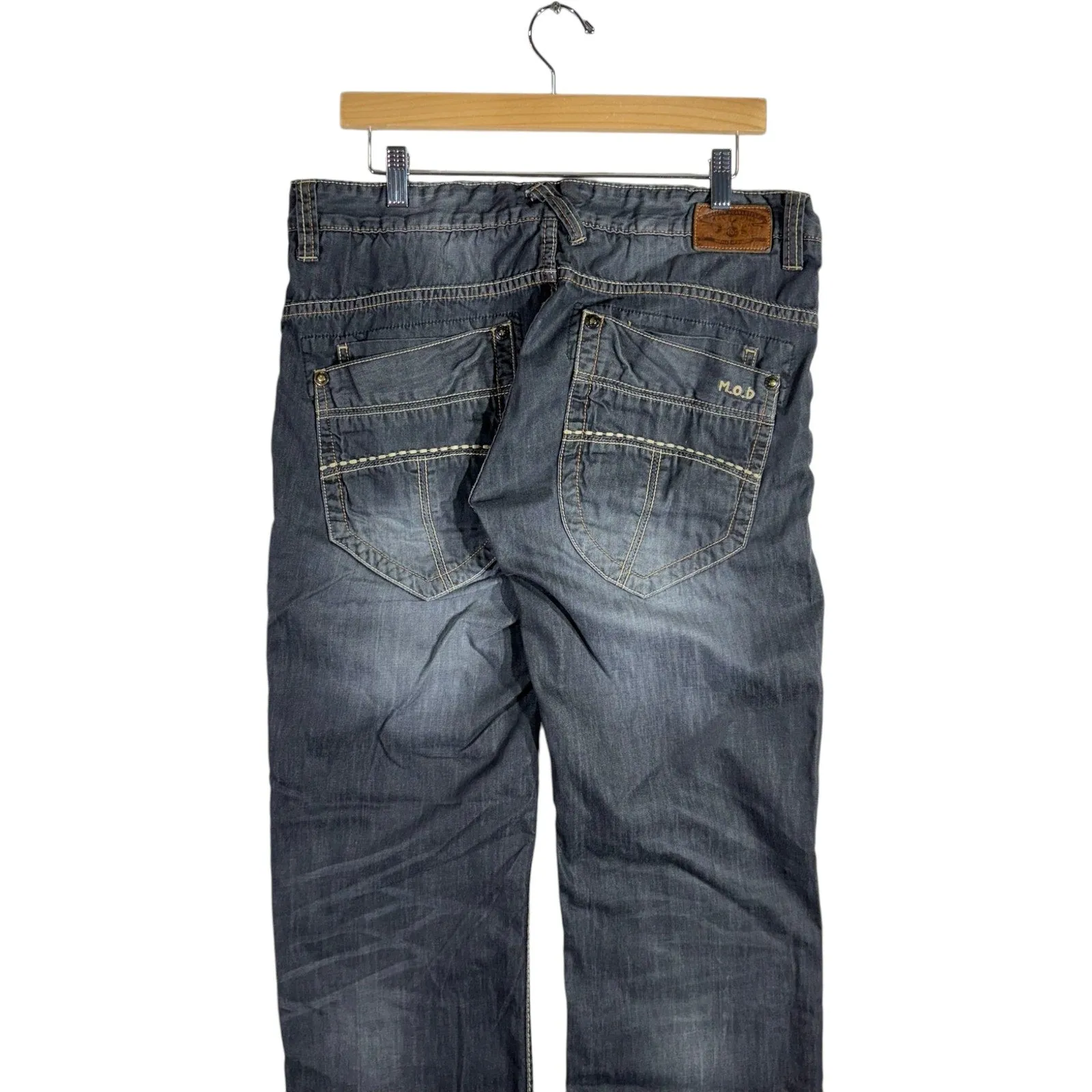 Vintage MOD Straight Leg Denim Jeans 34